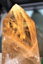 Natural Citrine on lit base