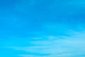 Natural clear blue sky background. Royalty Free Stock Photo