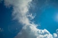 Natural clear sky and clouds at Cherrapunji in Meghalaya state of India, North East India Royalty Free Stock Photo