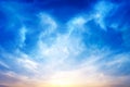 Natural cloudy sky background