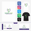 Natural Code Logo Template Design creative logo and colorfull