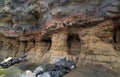 Natural colonnade - eroded strata