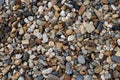 Natural color pebble stone background Royalty Free Stock Photo