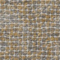 Natural colored floor marble plastic stony mosaic pattern texture seamless background with gray grout - gold, silver, be