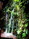 Natural colorful beutiful waterfall place