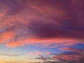 Natural Colorful Dramatic sunset with the beautiful sky in the evening Royalty Free Stock Photo