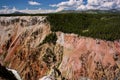 Natural Colorful Pallete in deep canynon of Yellowstone valley, US