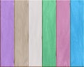 Natural colorful wood texture, painted boards, realistic wooden background Royalty Free Stock Photo