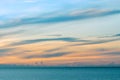 Natural colors sunrise sky on the sea Royalty Free Stock Photo