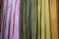 Natural colour fabric dyes background texture