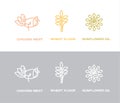 Natural concept modern simple icons