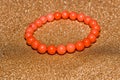 Natural Coral Bracelet Royalty Free Stock Photo