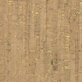 Natural cork fabric texture with metallic gold shimmer dots.