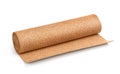 Natural cork flooring underlayment roll Royalty Free Stock Photo