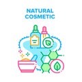 Natural Cosmetic Vector Concept Color Illustration Royalty Free Stock Photo