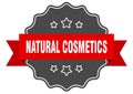 natural cosmetics label. natural cosmetics isolated seal. sticker. sign
