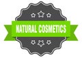 natural cosmetics label. natural cosmetics isolated seal. sticker. sign