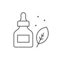 Natural cosmetics line outline icon Royalty Free Stock Photo