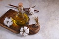 Natural cottonseed oil Royalty Free Stock Photo