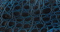 Natural crocodile leather, as background. Black and blue color Royalty Free Stock Photo