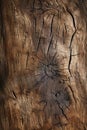 natural dark brown wooden texture top view vertical background, surface of old wood Royalty Free Stock Photo