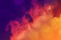 Natural dark purple and light orange blurred sky sun light texture with abstract autumn clouds brush sky Royalty Free Stock Photo