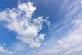 Natural daylight Blue sky and white clouds in good weather summer sunny day