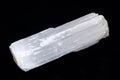 Natural decorative selenite log Royalty Free Stock Photo
