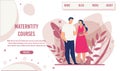 Natural Design Landing Page for Maternity Courses