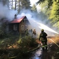 Natural disaster, forest fires in Europe, Greece and America, heat wave leads to forest fires and destruction