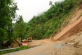 Natural disasters, landslides during the rainy season in Thailand