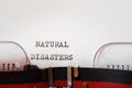 Natural disasters phrase