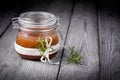 Natural diy ginger sugar and salt body scrub