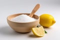 Natural Duo Sliced Lemon and Baking Soda for Household Cleaning
