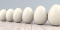 Natural Easter Eggs Wooden Table Royalty Free Stock Photo