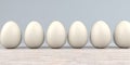 Natural Easter Eggs Wooden Table Royalty Free Stock Photo