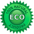 Natural Eco product label Royalty Free Stock Photo