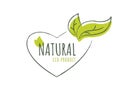 Natural eco product label Royalty Free Stock Photo