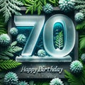 Natural Elegance for 70th Birthday with Chilled Digits