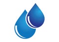 Natural elements icon water in color