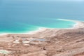 Natural environmental disaster on Dead Sea shores Royalty Free Stock Photo