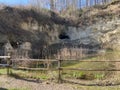 Natural experience sand pit Naturerlebnis Sandgrube on the slopes of the hill above the settlement of Wauwil - Switzerland Royalty Free Stock Photo