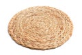 Natural fibers braided trivet mat Royalty Free Stock Photo