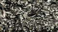 Natural fire ashes with dark grey black coals texture Royalty Free Stock Photo