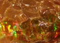 Natural fire play-of-colour opal