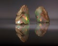 Natural fire play-of-colour opal Welo