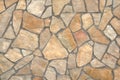 Natural flagstone wall. Texture detail close up. Royalty Free Stock Photo