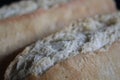Natural flour bread delicious crunchy fluffy craftsman