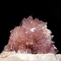 Natural Flower Purple Creedite Crystals on matrix stone