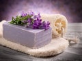 Natural flower soap with scrub